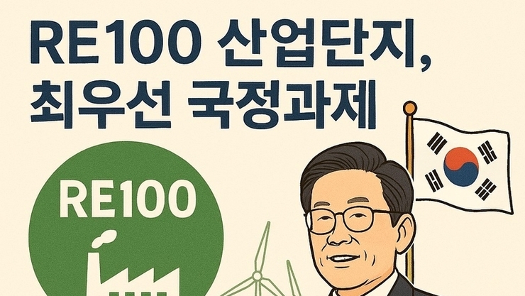 이재명 대통령 “RE100 산업단지, 최우선 국정과제”…지산지소 에너지 대전환 본격화